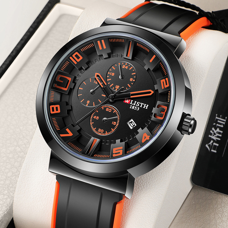 Leather Watch Band Men - WLISTH 레트로 남자 시계 스포츠 남자