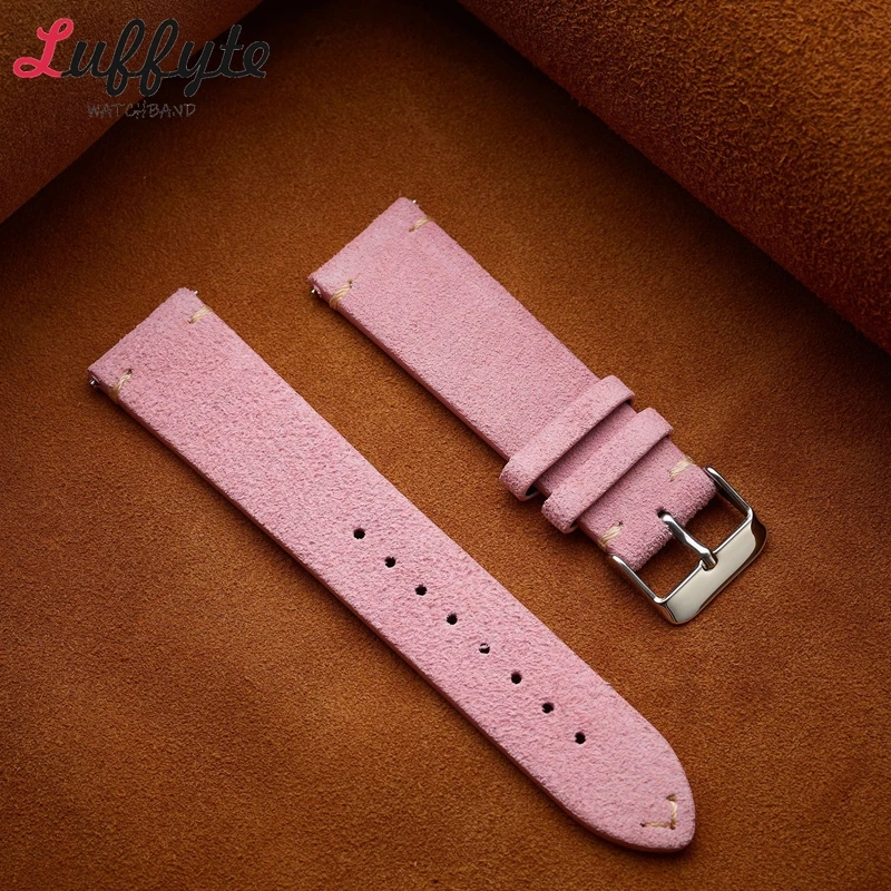 빈티지 스웨이드 정품 가죽 시계 스트랩 18mm 20m - Suede Strap Watch 리뷰 및 가격