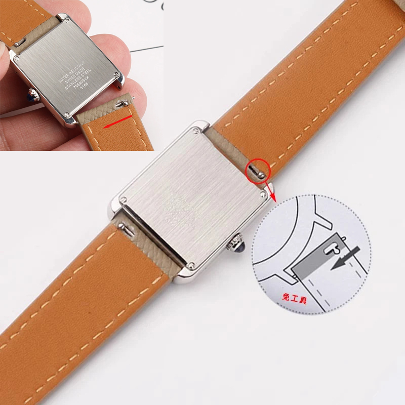 까르띠에 산토스-두몬탱크용 시계 스트랩 런던 15mm  - Cartier Watch Tank 리뷰 및 가격