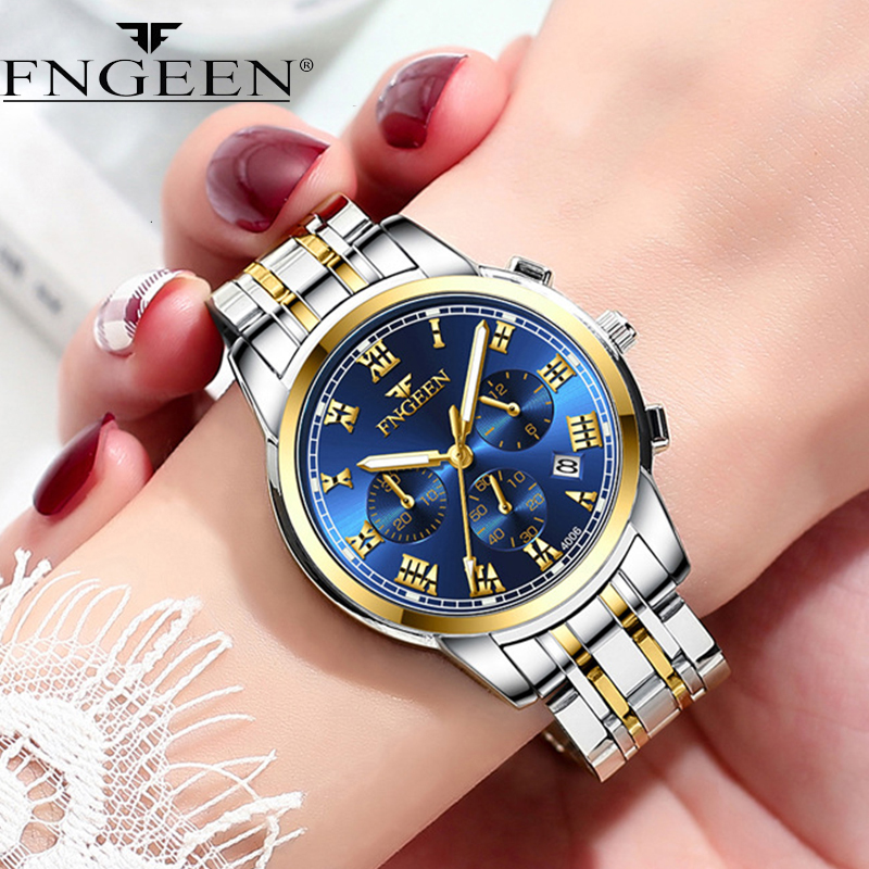 FNGEEN 여성용 럭셔리 쿼츠 시계, 우아한 스테인레 - Stainless Bracelet Diver 리뷰 및 가격