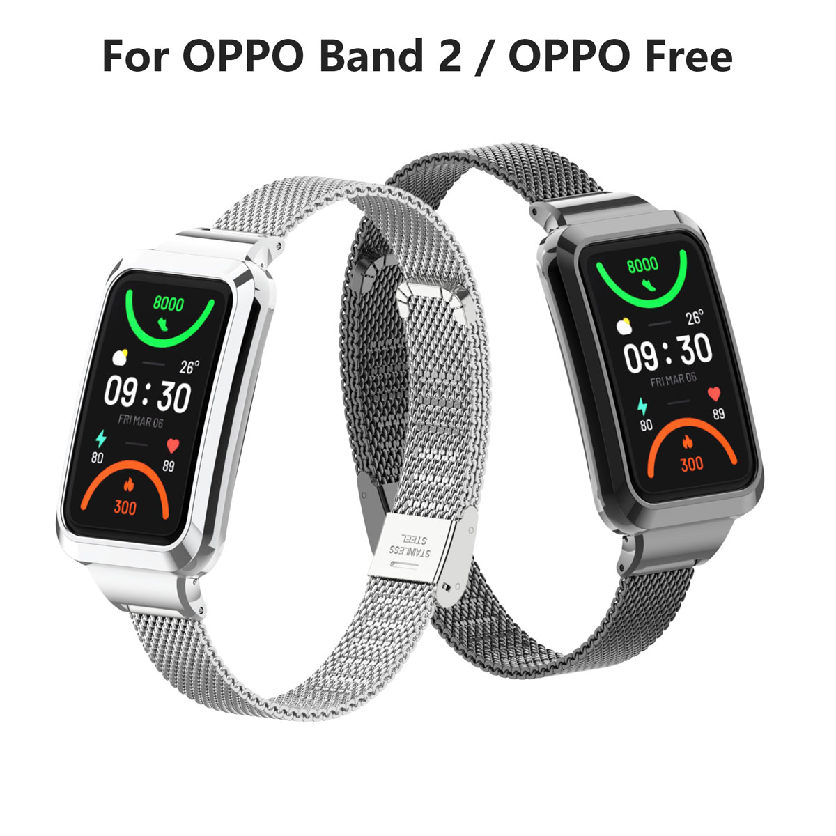 Oppo Band 2 스테인리스 스틸 메쉬 스트랩에 적 - Mesh Strap Metal 리뷰 및 가격