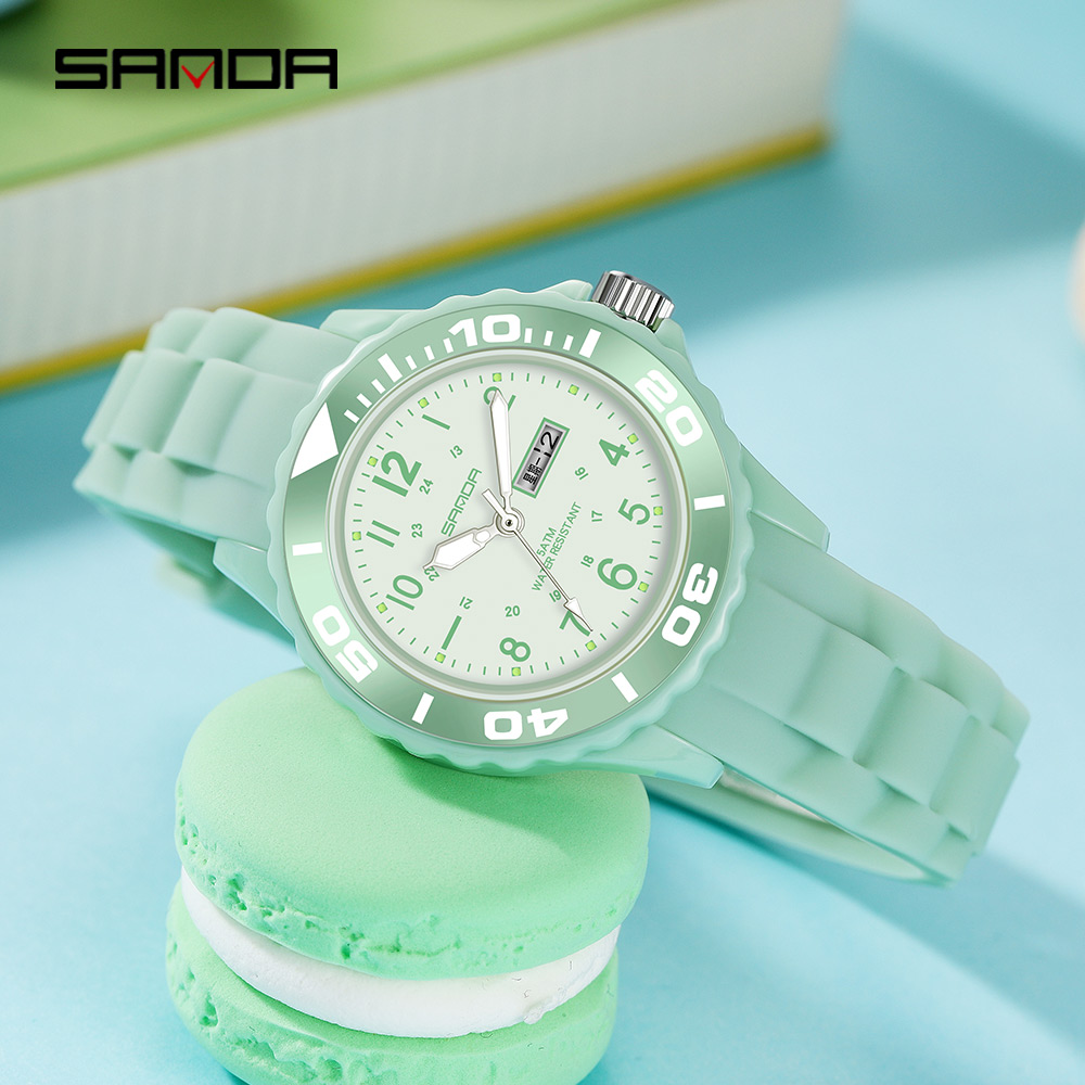 Sanda 여성용 손목 시계 드레스, 블루 워치, 실리 - Silicone Band Women 리뷰 및 가격