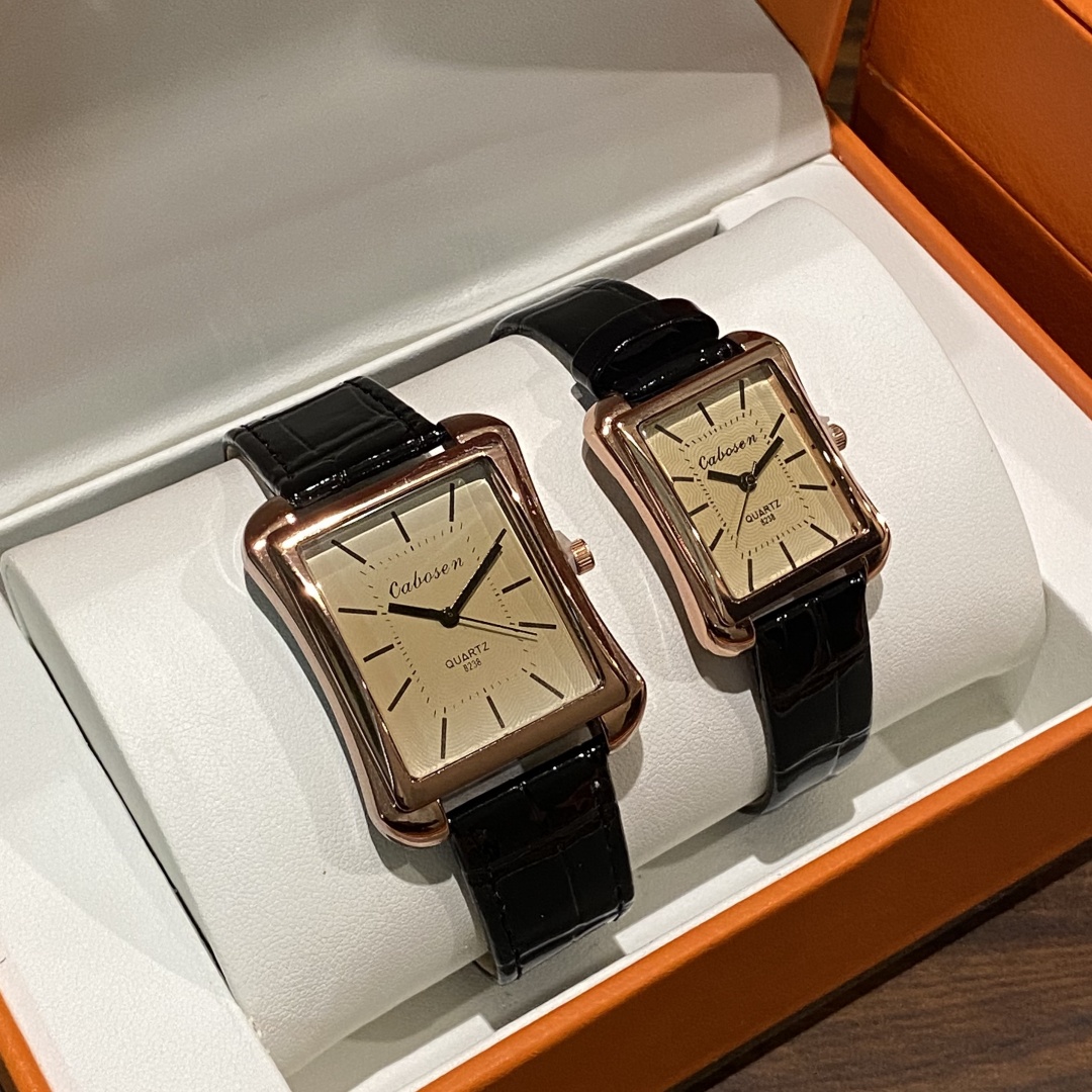 커플 시계 쿼츠 무브먼트 비즈니스 여성 남성 아날로그  - Leather Watch Band Men 리뷰 및 가격