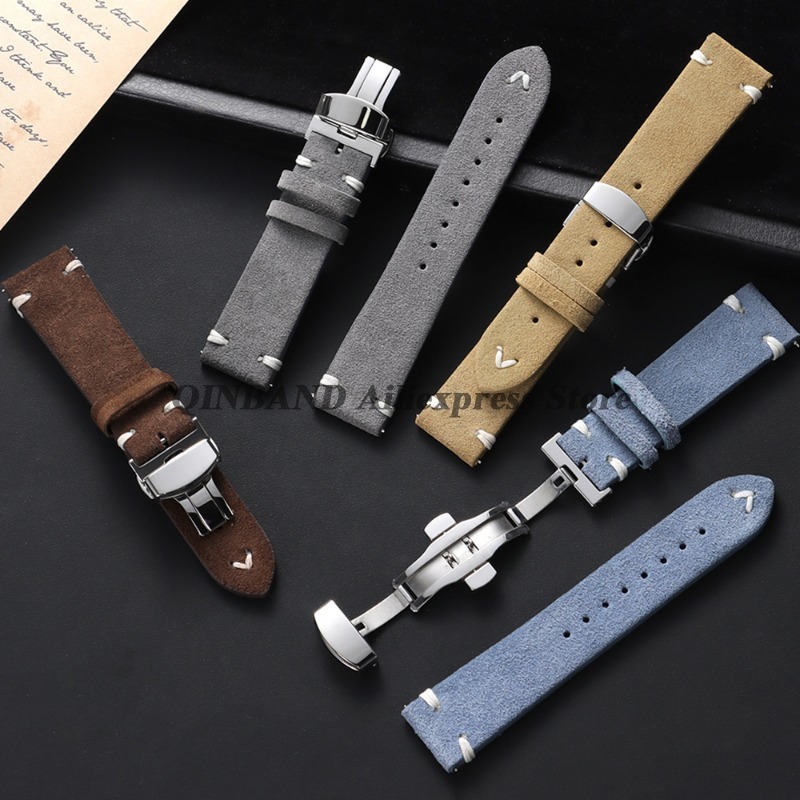 18mm 20mm 22mm 퀵 릴리스 소프트 스트랩 송 - Suede Strap Watch 리뷰 및 가격