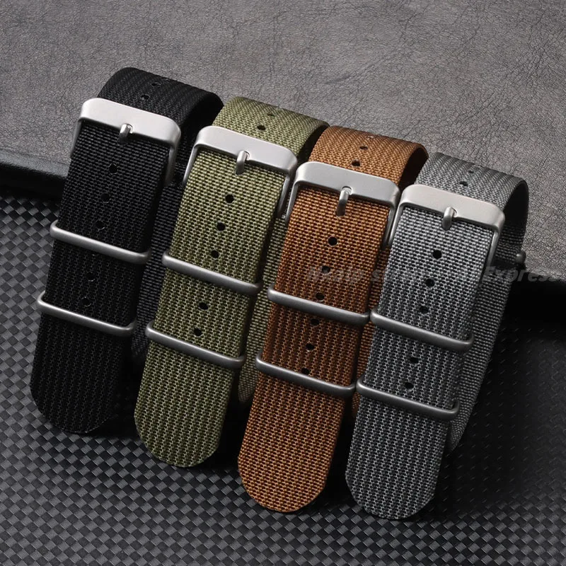 늑골이있는 나일론 시계 스트랩 18mm 20mm 22m - Nato Strap Nylon 리뷰 및 가격
