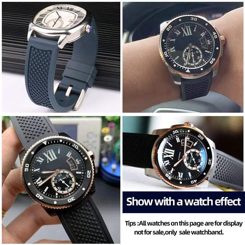 불소 고무 시계 스트랩 23mm 24mm 까르띠에 캘리 - Cartier Watch Tank 리뷰 및 가격