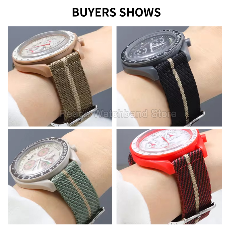 20 22mm 카키 블루 레드 나일론 팔찌 Tudor  - Nato Strap Nylon 리뷰 및 가격