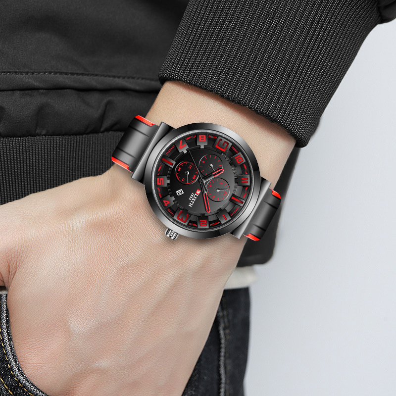 WLISTH 레트로 남자 시계 스포츠 남자 손목 시계  - Leather Watch Band Men 리뷰 및 가격